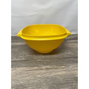 Tupperware Mixing Bowl Yellow Plastic Vintage Large Serving Basin 274-1 NO LID